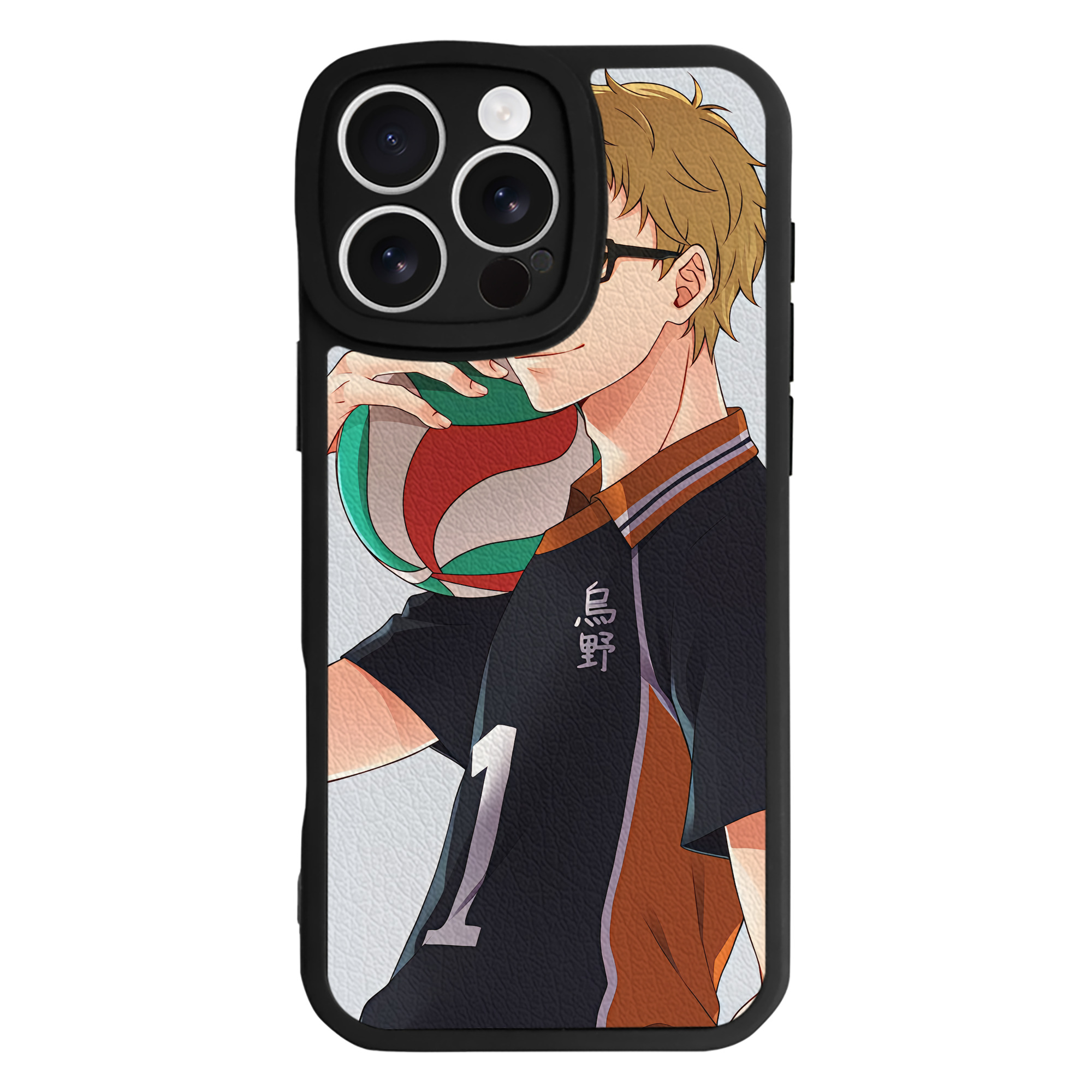 （画像用） ハイキュー!! Haikyu!! 【iPhone 16シリーズ対応】シリコンスマホケース（レザー調） 材質：シリコン